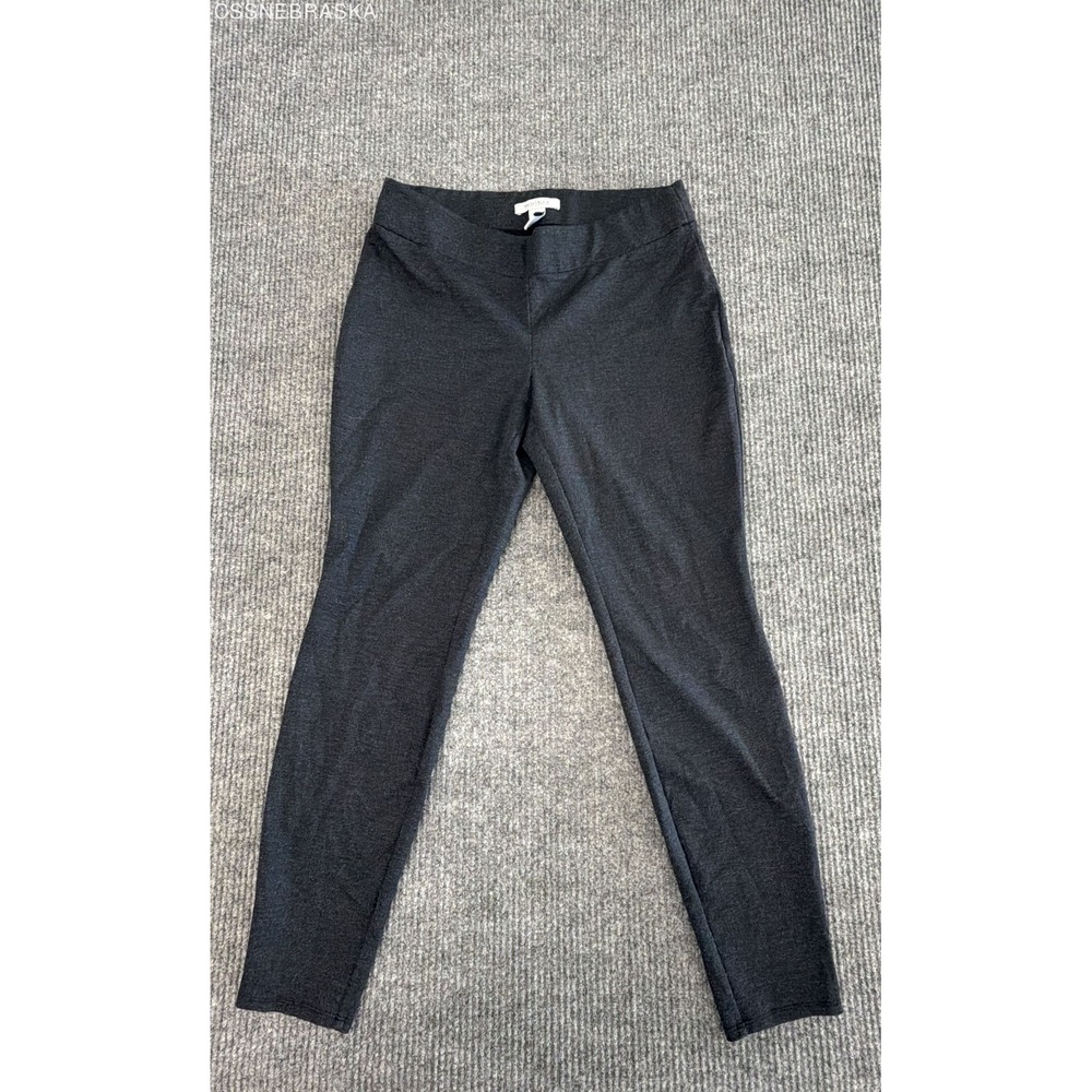 White House Black Market Charcoal Women Pull On Stretch Skinny Legging - Size M